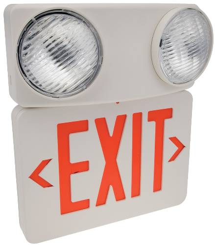 EMERGENCY 2 HEAD LED EXIT SIGN - Click Image to Close