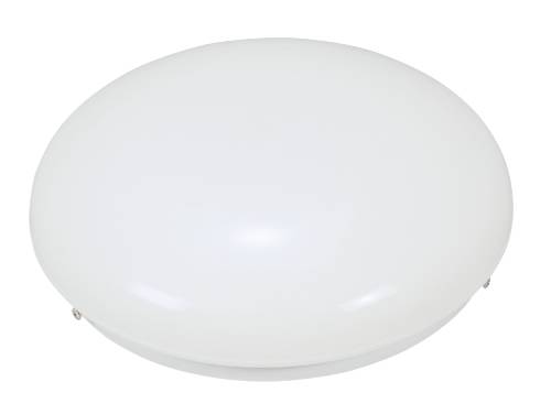 DRUM CEILING FIXTURE WITH TWO 13 WATT PL TYPE FLUORESCENT LAMPS, - Click Image to Close