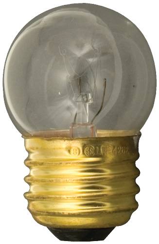 EXIT LIGHT BULB 7 1/2 WATTS CLEAR - Click Image to Close
