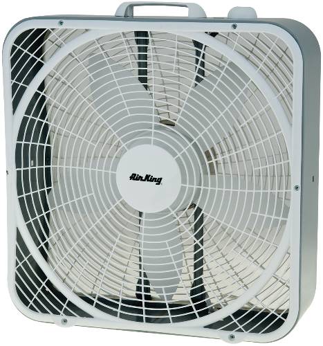 COMMERCIAL GRADE 20" BOX FAN, 3-SPEED, 120 VOLTS - Click Image to Close