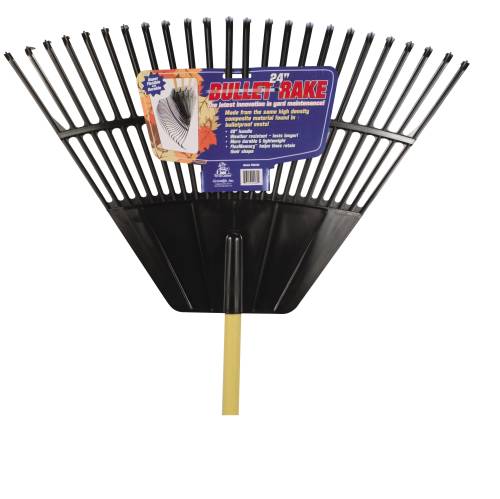 24" POLY LAWN AND LEAF RAKE - Click Image to Close