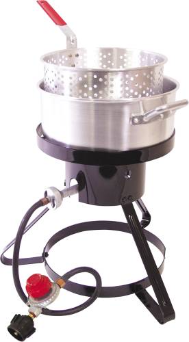 FISH COOKER WITH STAND 15 IN. - Click Image to Close