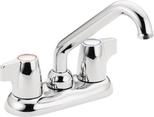 MOEN TWO HANDLE LAUNDRY FAUCET - Click Image to Close