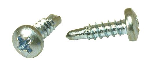 PHILIPS PAN HEAD SELF DRILLING SCREWS #10 X 1 IN. - Click Image to Close