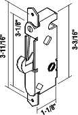 GLASS DOOR MORTISE LATCH - Click Image to Close
