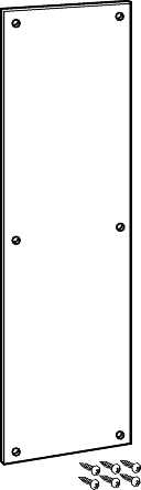 DOOR PUSH PLATE ALUMINUM - Click Image to Close