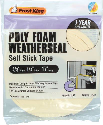 FROST KING FOAM WEATHER STRIP 3/4 IN. X 17 FT. - Click Image to Close