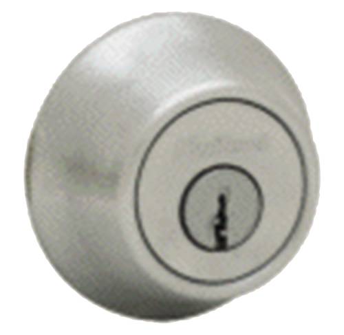 KWIKSET 660 SINGLE CYLINER DEADBOLT SATIN CHROME, CLEAR PACK KEY - Click Image to Close