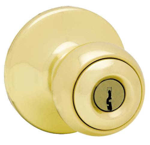 KWIKSET ENTRY LOCK US3 POLISHED BRASS - Click Image to Close