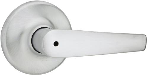 KWIKSET DELTA PRIVACY LEVERSET SATIN CHROME - Click Image to Close