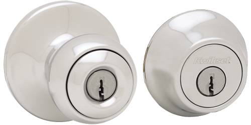 KWIKSET POLO ENTRY AND DEADBOLT LOCKSET SATIN NICKEL - Click Image to Close