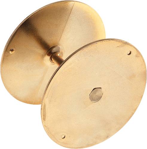 DOOR HOLE COVER POLISED BRASS - Click Image to Close