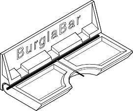 BURGLAR BAR PATIO LOCK - Click Image to Close