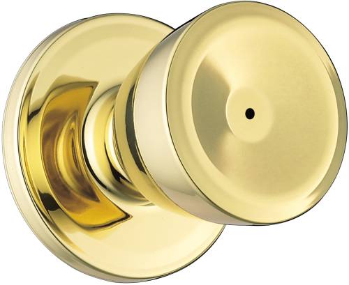 WEISER PRIVACY WELCOME HOME SERIES A RESIDENTIAL POLISHED BRASS - Click Image to Close