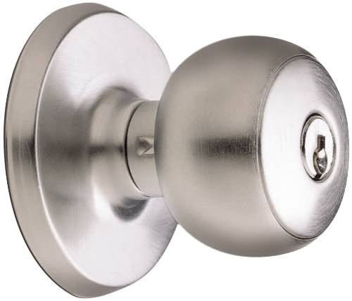 WEISER NEW STYLE ELEMENTS FAIRFAX ENTRY SATIN NICKEL - Click Image to Close