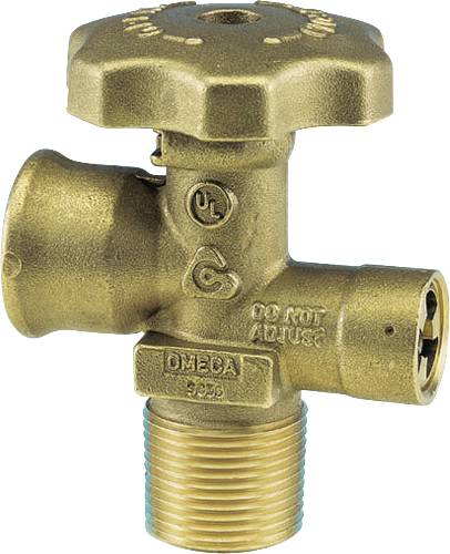 LARGE CYLINDER VALVE, 3/4 IN. NPT INLET X POL OUTLET 100 LB - Click Image to Close