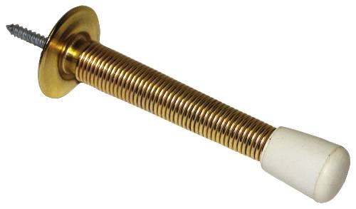 IVES FLEXIBLE DOOR STOP POLISHED BRASS - Click Image to Close