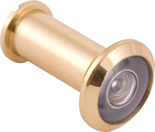 ANVIL MARK DOOR VIEWER, 180 DEG BRASS, 9/16 IN. HOLE - Click Image to Close