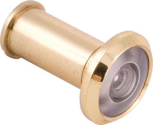 ANVIL MARK DOOR VIEWER, 200 DEG BRASS, 5/8 IN. HOLE, FITS 1-3/8 - Click Image to Close