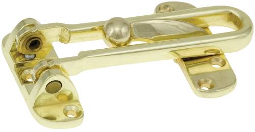 ANVIL MARK DOOR GUARD POLISHED BRASS - Click Image to Close