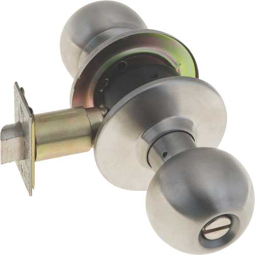 LEGEND GRADE 2 PRIVACY KNOB STAINLESS STEEL - Click Image to Close