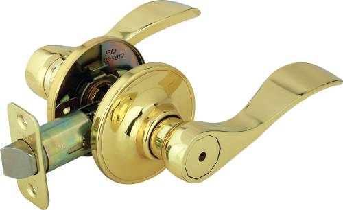 LEGEND DECORATIVE LEVER PRIVACY ADJ BS POLISHED BRASS - Click Image to Close