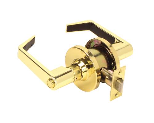 LEGEND GRADE 2 PRIVACY LEVER POLISHED BRASS - Click Image to Close