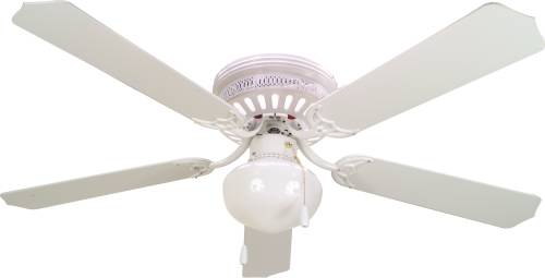 BALA HUGGER CEILING FAN WITH LIGHT, ONE 60 WATT INCANDESCENT CA - Click Image to Close