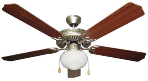 BALA CEILING FAN DUAL MOUNT 52" BRUSHED PEWTER - Click Image to Close