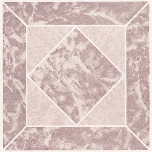 FLOOR TILE NO WAX SELF STICK 12 IN. X 12 IN. ROSE MARBLE - Click Image to Close