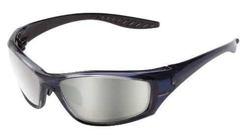 ERB SAFETY GLASSES BLUE SILVER MIRROR - Click Image to Close