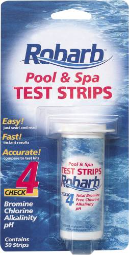 ROBARB 4 WAY POOL TEST STRIPS - Click Image to Close