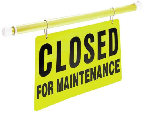 SAFETY POLE CLOSED FOR MAINTENANCE - Click Image to Close