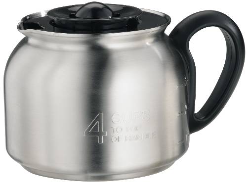 COFFEE MAKER CARAFE 4 CUP, STAINLESS STEEL - Click Image to Close