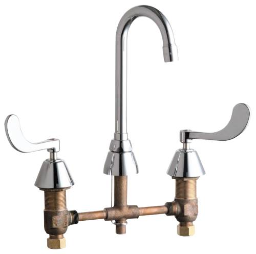 CHICAGO WIDESPREAD HOSPITAL FAUCET CHROME LEAD FREE