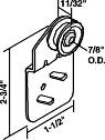 BYPASS DOOR HANGERS GROOVED ROLL 5/16 IN. OFFSET - Click Image to Close