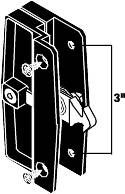 PATIO SCREEN DOOR LATCH & PULL - Click Image to Close