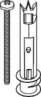 E Z TOGLE WITH PAN HEAD SCREW (50 PACK) - Click Image to Close