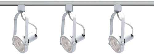 3-HEAD TRACK LIGHT-BRUSHED NICKEL - Click Image to Close
