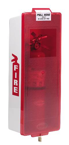 FIRE EXTINGUISHER CABINET COVER & LOCK SMALL