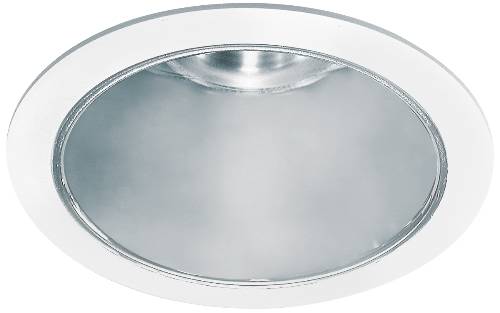 RECESSED TRIM 6" STEP BAFFLE WITH FRESNEL LENS WHITE/WHITE - Click Image to Close