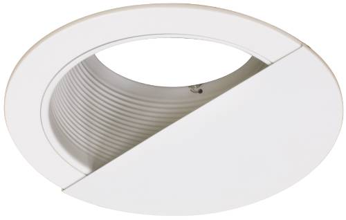 RECESSED TRIM 6" WALL WASHER 8" OD X 5" ID WHITE - Click Image to Close
