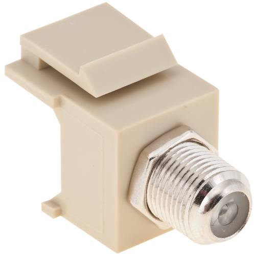 LOW VOLTAGE LIGHTING F TYPE CONNECTOR IVORY - Click Image to Close