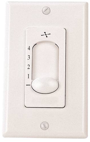 CEILING FAN 4 SPEED CONTROL SLIDE TYPE WHITE - Click Image to Close