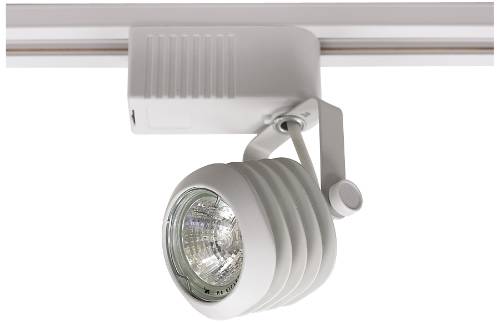 LOW VOLTAGE TRACK HEAD LOUVERED HEAD 3" L X 2-1/2" WHITE - Click Image to Close