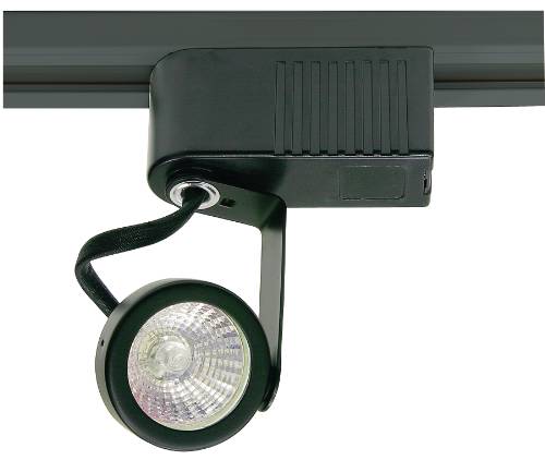 LOW VOLTAGE TRACK HEAD GIMBALL RING 5" X 2" BLACK - Click Image to Close