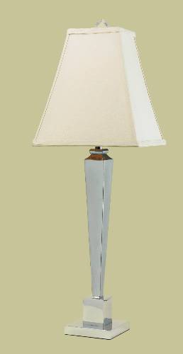 TABLE LAMP W/FABRIC SHADE - Click Image to Close