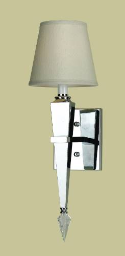 WALL SCONCE W/ METAL BASE - Click Image to Close