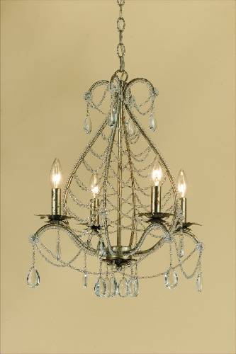 4 LIGHT CHANDELIER - Click Image to Close