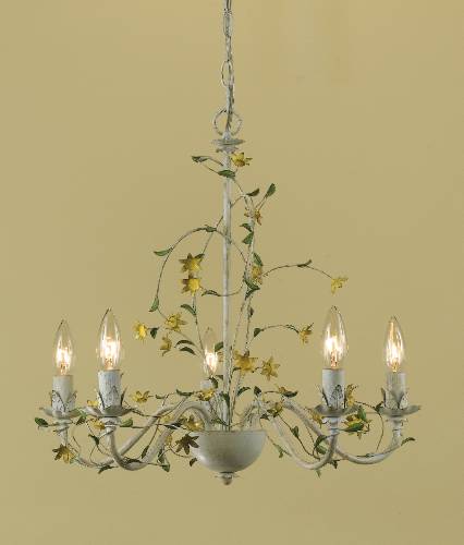 #(1) 5 LIGHT CHANDELIER - Click Image to Close